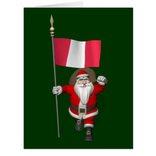Der Weihnachtsmann mit dem Ausscheiden aus Peru