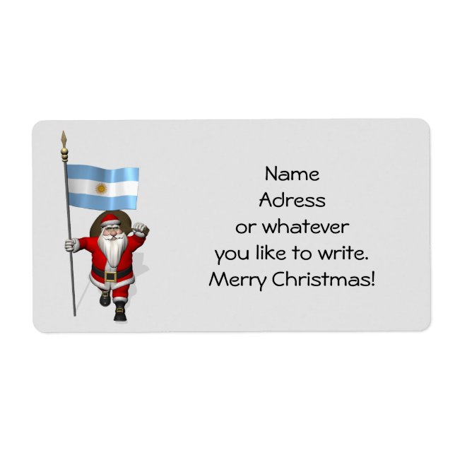 Der Weihnachtsmann mit dem Ende Argentiniens (Vorne)