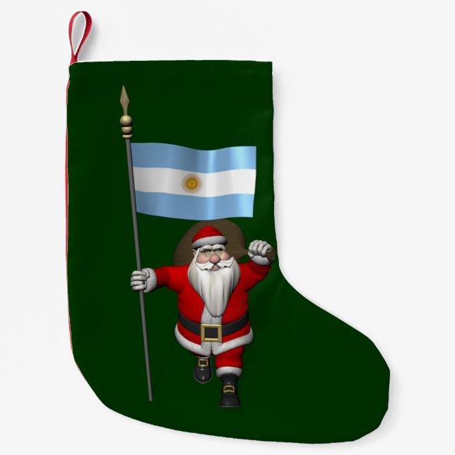 Der Weihnachtsmann mit dem Ende Argentiniens Kleiner Weihnachtsstrumpf (Vorderseite)
