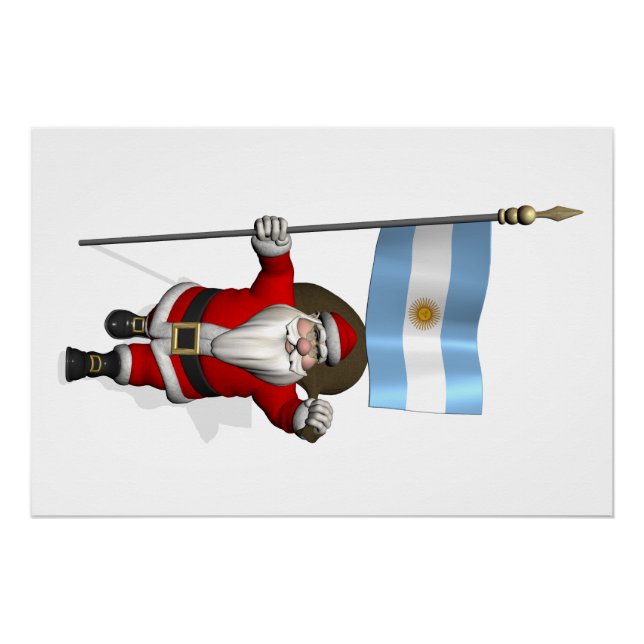 Der Weihnachtsmann mit dem Ende Argentiniens Poster (Vorderseite)