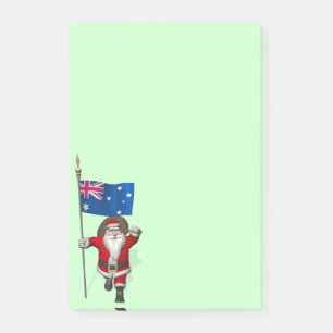 Der Weihnachtsmann mit dem Ende Australiens Post-it Klebezettel