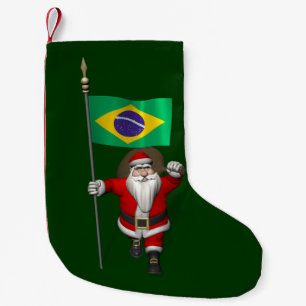 Der Weihnachtsmann mit dem Ende Brasiliens Kleiner Weihnachtsstrumpf