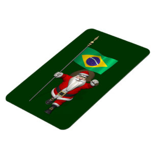Der Weihnachtsmann mit dem Ende Brasiliens Magnet