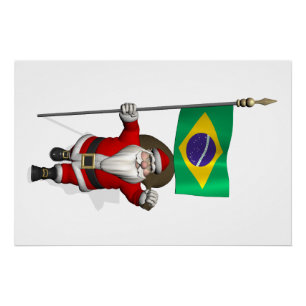 Der Weihnachtsmann mit dem Ende Brasiliens Poster