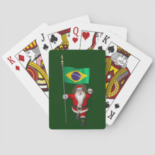 Der Weihnachtsmann mit dem Ende Brasiliens Spielkarten