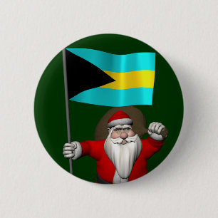 Der Weihnachtsmann mit dem Ende der Bahamas Button