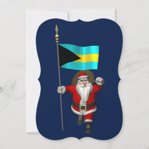 Der Weihnachtsmann mit dem Ende der Bahamas Feiertagskarte