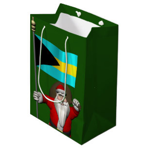 Der Weihnachtsmann mit dem Ende der Bahamas Mittlere Geschenktüte