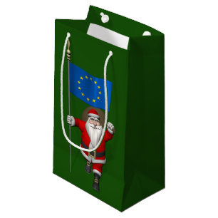 Der Weihnachtsmann mit dem Ende der europäischen G Kleine Geschenktüte
