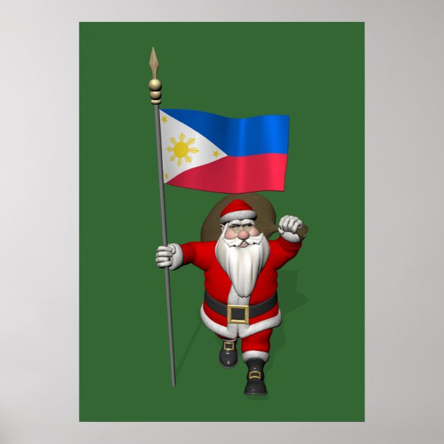 Der Weihnachtsmann mit dem Ende der Philippinen Poster (Vorne)