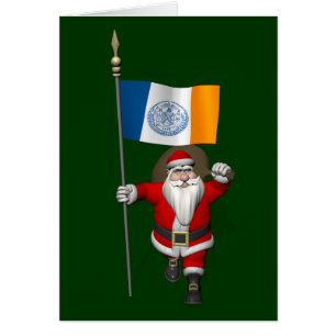 Der Weihnachtsmann mit dem Ende der Stadt New York