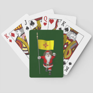 Der Weihnachtsmann mit dem Ende des neuen Mexiko Spielkarten
