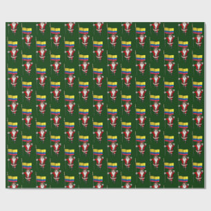Der Weihnachtsmann mit dem Ende Kolumbiens Geschenkpapier