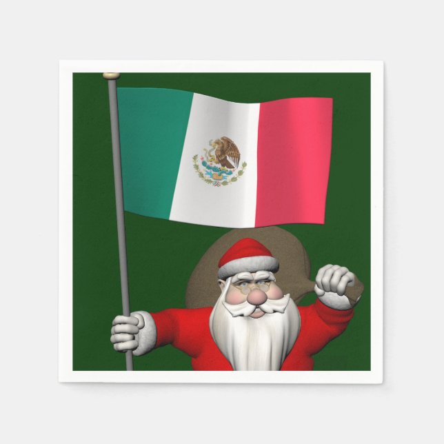 Der Weihnachtsmann mit dem Ende Mexikos Serviette (Vorderseite)
