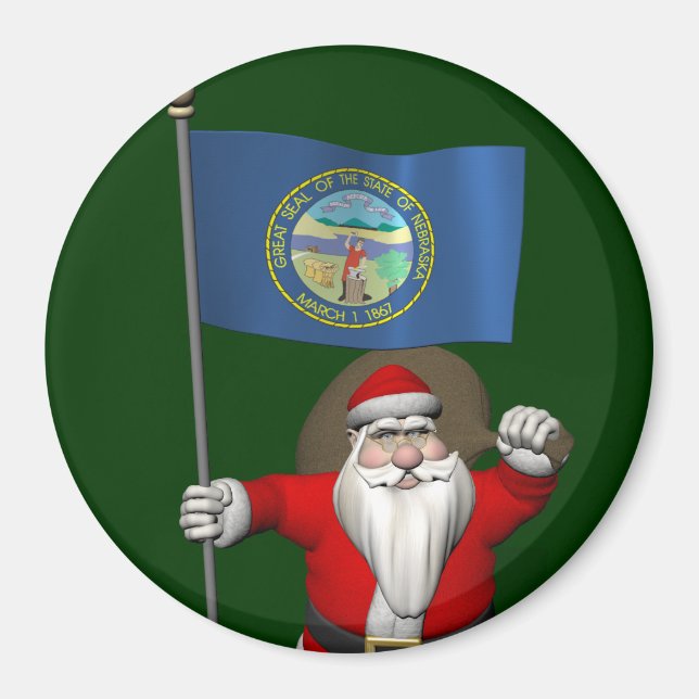 Der Weihnachtsmann mit dem Ende Nebraskas Magnet (Vorne)