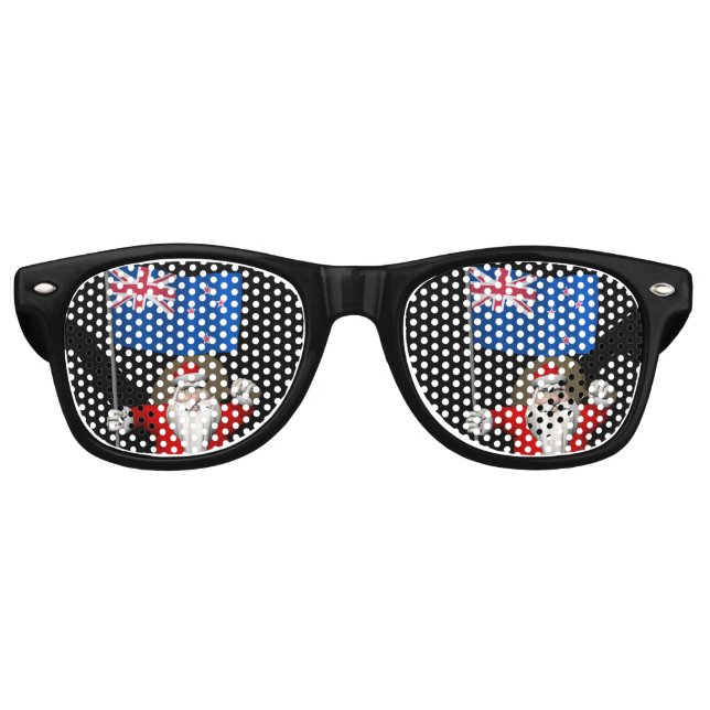 Der Weihnachtsmann mit dem Ende Neuseelands Partybrille (Vorderseite)