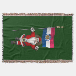 Der Weihnachtsmann mit dem Ende von Missouri Decke