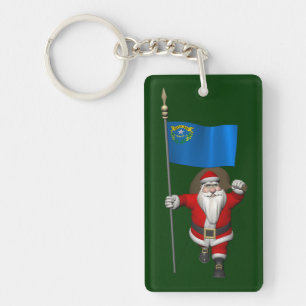 Der Weihnachtsmann mit dem Ende von Nevada Schlüsselanhänger