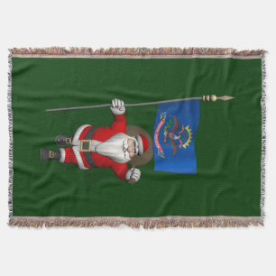 Der Weihnachtsmann mit dem Ende von North Dakota Decke