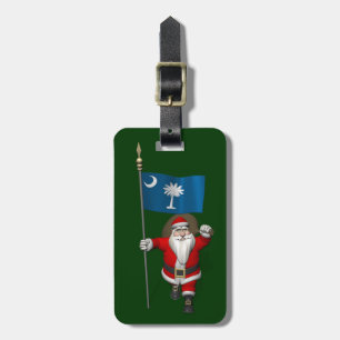 Der Weihnachtsmann mit dem Ende von South Carolina Gepäckanhänger