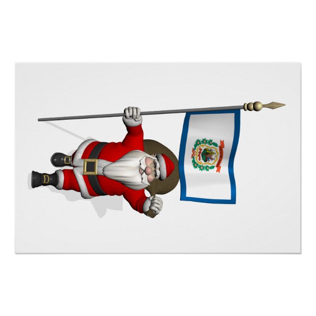 Der Weihnachtsmann mit dem Ende von West Virginia Poster (Vorderseite)