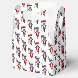 Der Weihnachtsmann mit der Flagge Thailands Geschenkschachtel