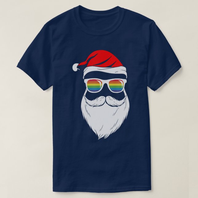 Der Weihnachtsmann mit der Sonnenbrille "Bart Hat" T-Shirt (Design vorne)