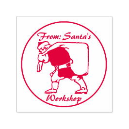 Der Weihnachtsmann mit Sack Permastempel