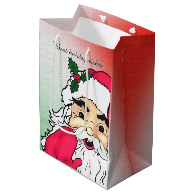 Der Weihnachtsmann Mittlere Geschenktüte (Vorderseite Schrägansicht)