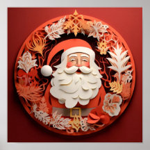 Der Weihnachtsmann muss ausgeschnitten werden