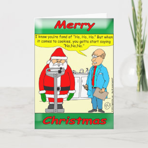 Der Weihnachtsmann muss "Nein, Nein, Nein" zu Keks Feiertagskarte
