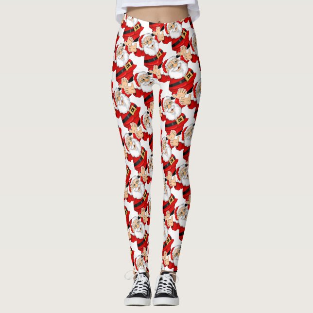 Der Weihnachtsmann Niedlichen Leggings! Leggings (Vorderseite)