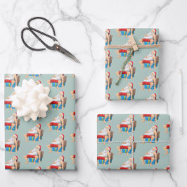 Der Weihnachtsmann nimmt ein kleines Nickerchen Geschenkpapier Set