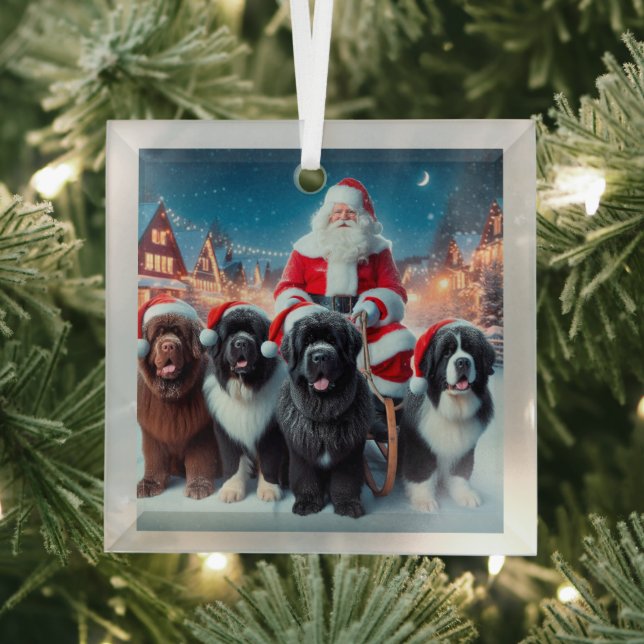 Der Weihnachtsmann Ornament Aus Glas (Insitu)