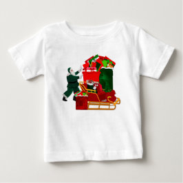 Der Weihnachtsmann packt seinen Schlitten-T - Shir Baby T-shirt