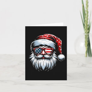 Der Weihnachtsmann Patriotic Usa feiert im Jul Karte