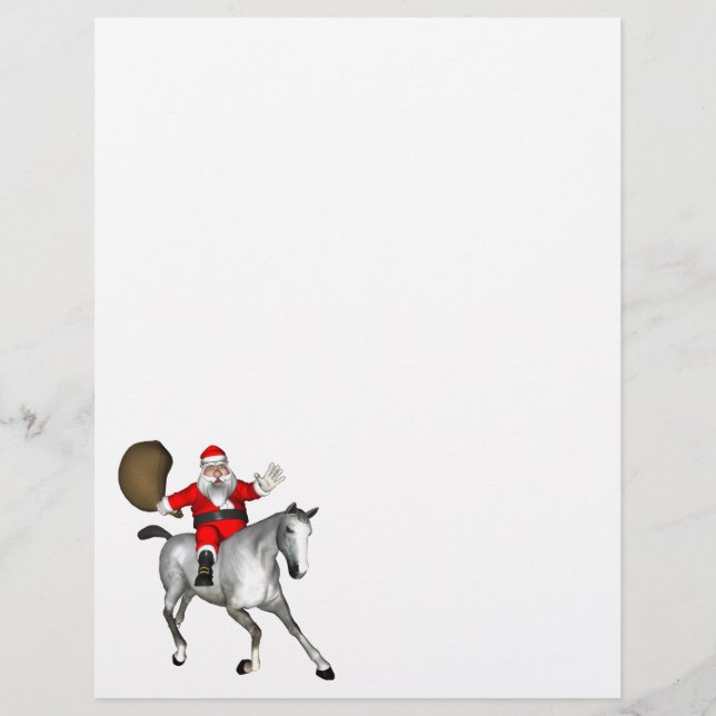 Der Weihnachtsmann reitet ein Silberpferd (Vorderseite)