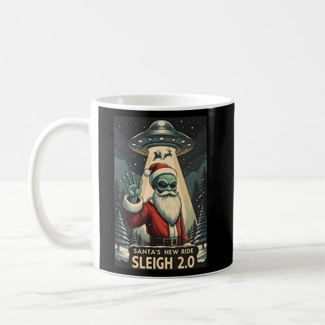 Der Weihnachtsmann: Schlitten 2.0 Kaffeetasse (Links)