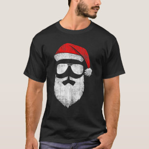 Der Weihnachtsmann sieht eine Sonnenbrille mit Hut T-Shirt