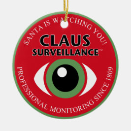 Der Weihnachtsmann sieht zu Keramik Ornament