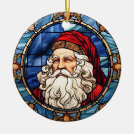Der Weihnachtsmann-Stil aus Buntglas Keramik Ornament