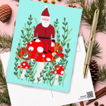 Der Weihnachtsmann über das Magische Pilz Weihnach