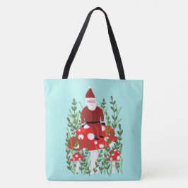 Der Weihnachtsmann über das Magische Pilz Weihnach Tasche