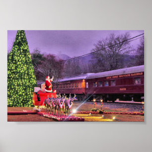 Der Weihnachtsmann und der Polar Express Poster
