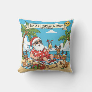 Der Weihnachtsmann und die Reindeers Tropical Geta Kissen