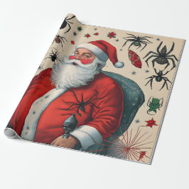Der Weihnachtsmann und die Spinnen Geschenkpapier