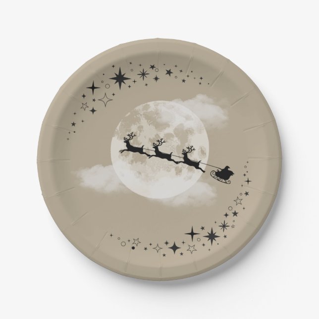 Der Weihnachtsmann und die Teller auf dem Mond (Vorderseite)
