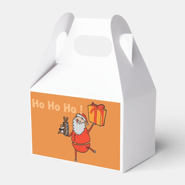 Der Weihnachtsmann und eine Ratte Geschenkschachtel (Rückseite)