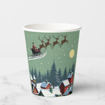 Der Weihnachtsmann und sein Schlitten