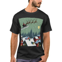 Der Weihnachtsmann und sein Schlitten
